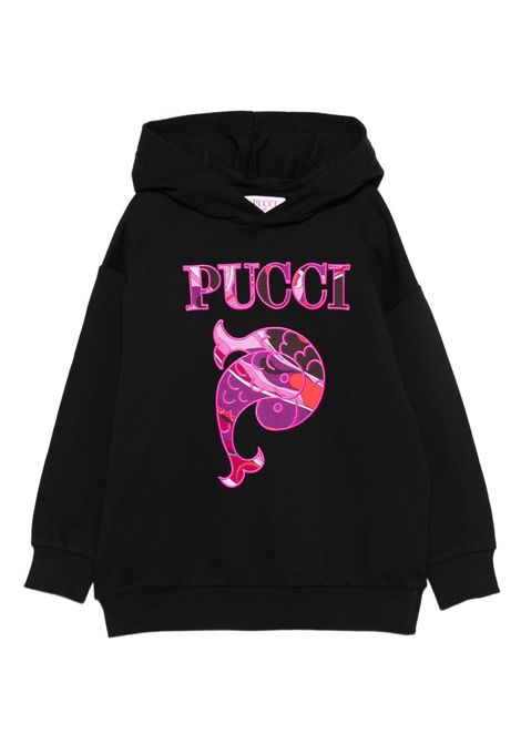 Felpa con cappuccio e logo EMILIO PUCCI | PX4A50 Z3183930